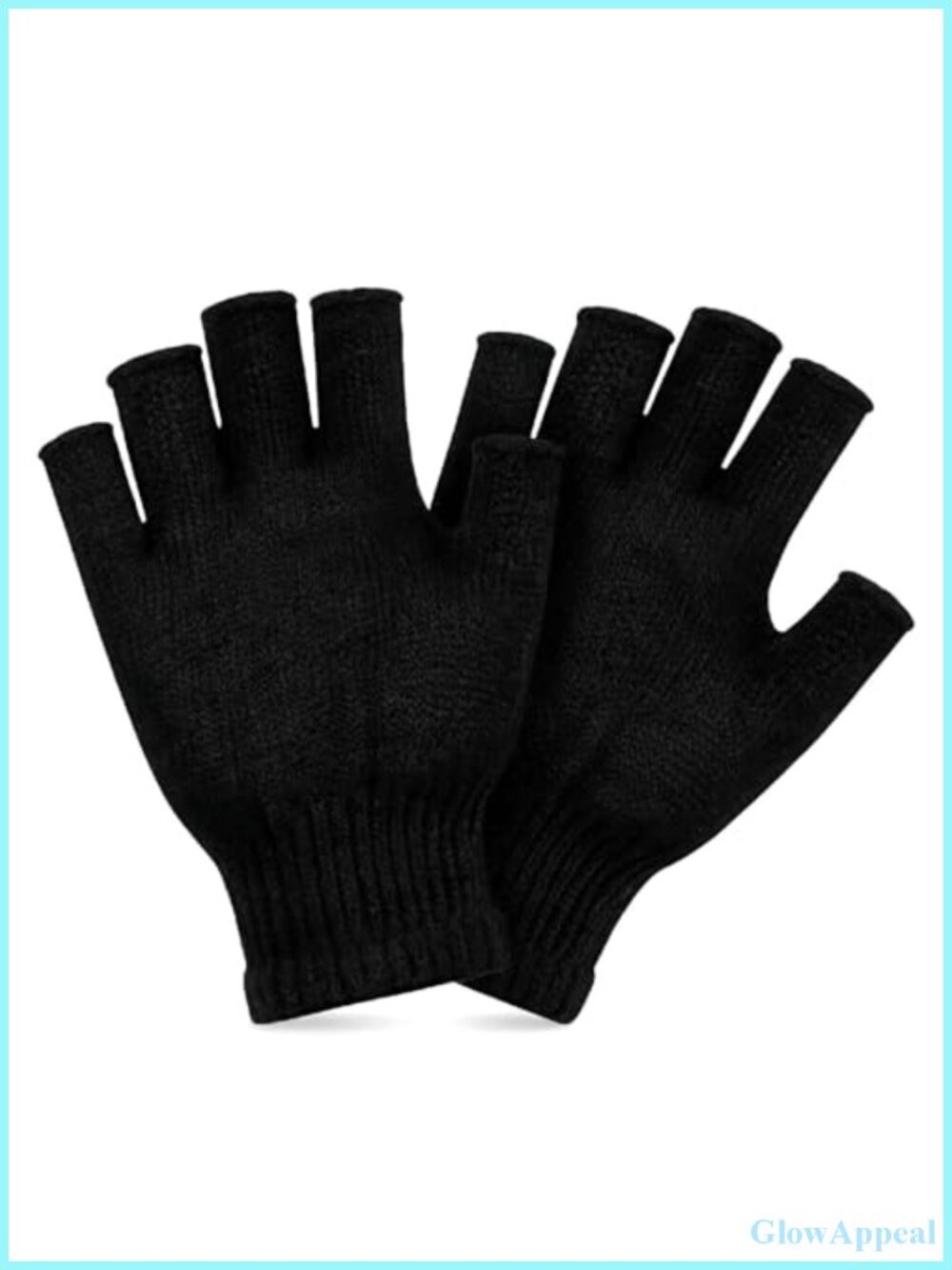 Stretchy Knit Half Finger Gloves for Typing Driving Winter